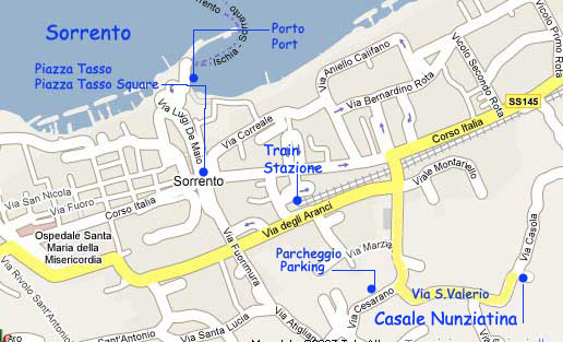 Map Of Sorrento
